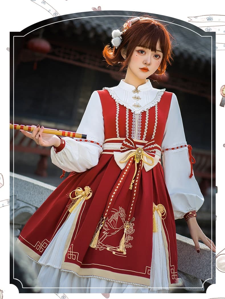 中華ロリータ チャイニーズウィターワンピース ロリータファッション